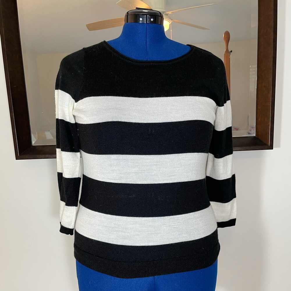 LOFT 3/4 sleeve wool blend thin sweater Medium